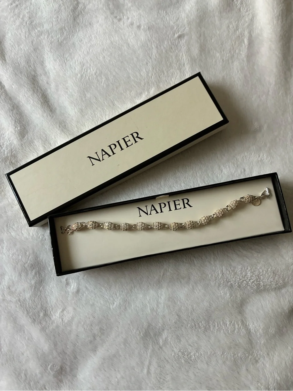 Napier Silver Link Bracelet